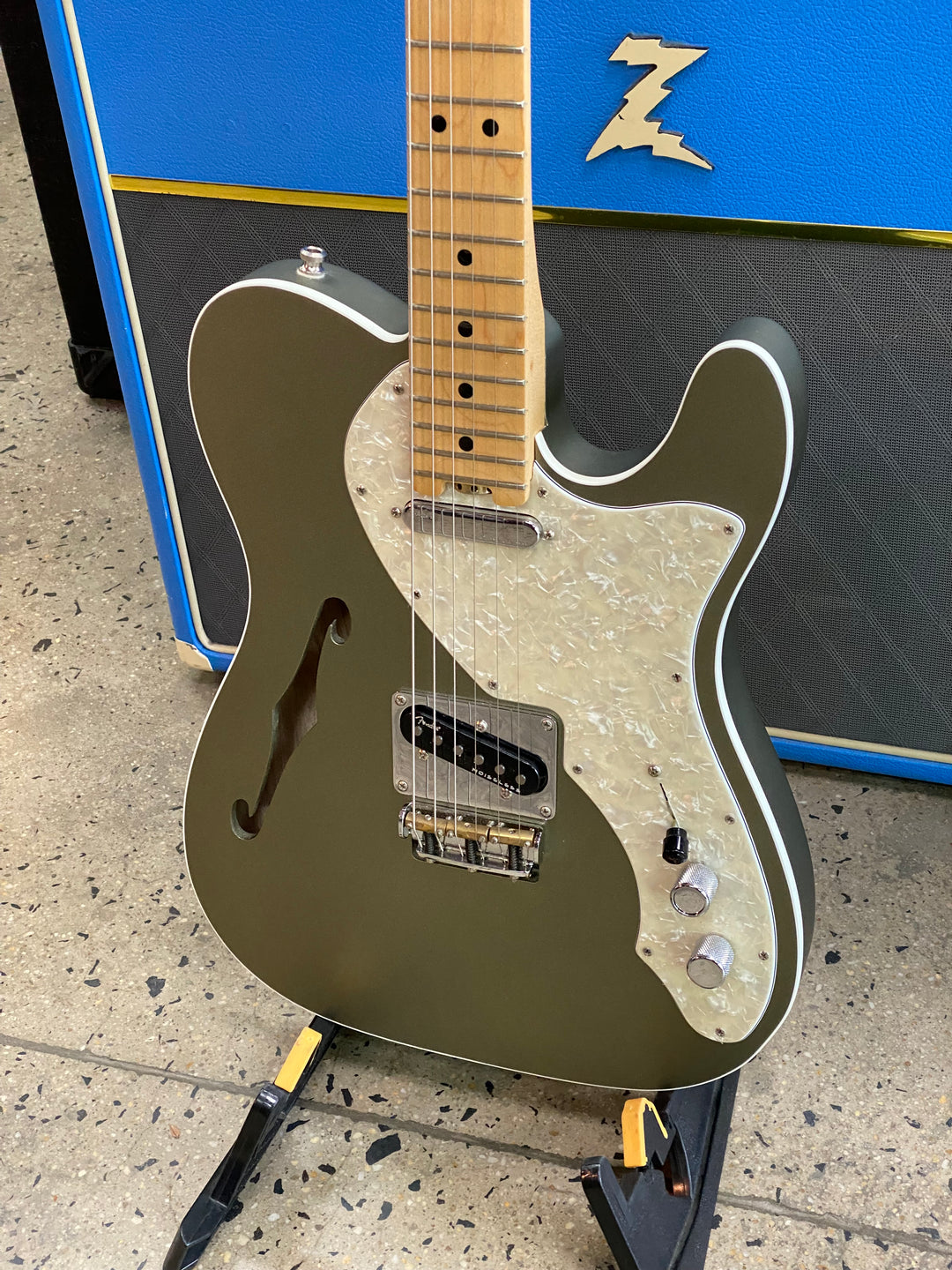 Fender 2018 American Elite Tele Thinline w/case | Satin Jade Pearl Metallic ***pre loved***