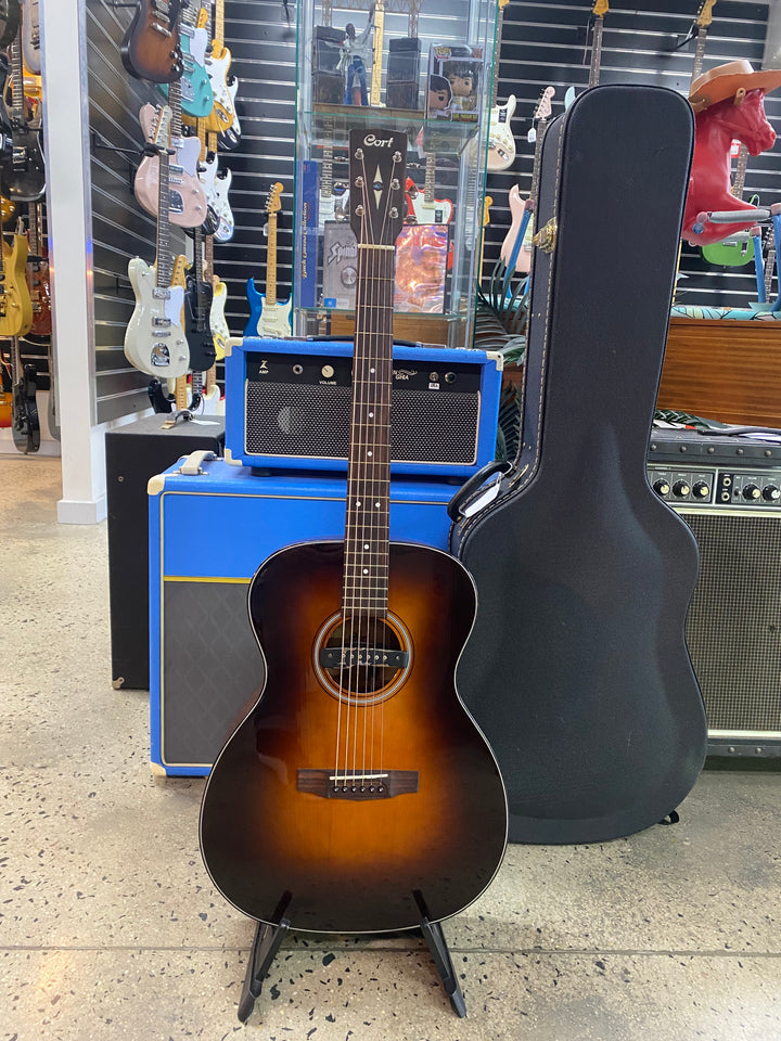 Cort L300V-F-SB  Acoustic Guitar Sunburst W/pickup W/case ***Pre Loved***