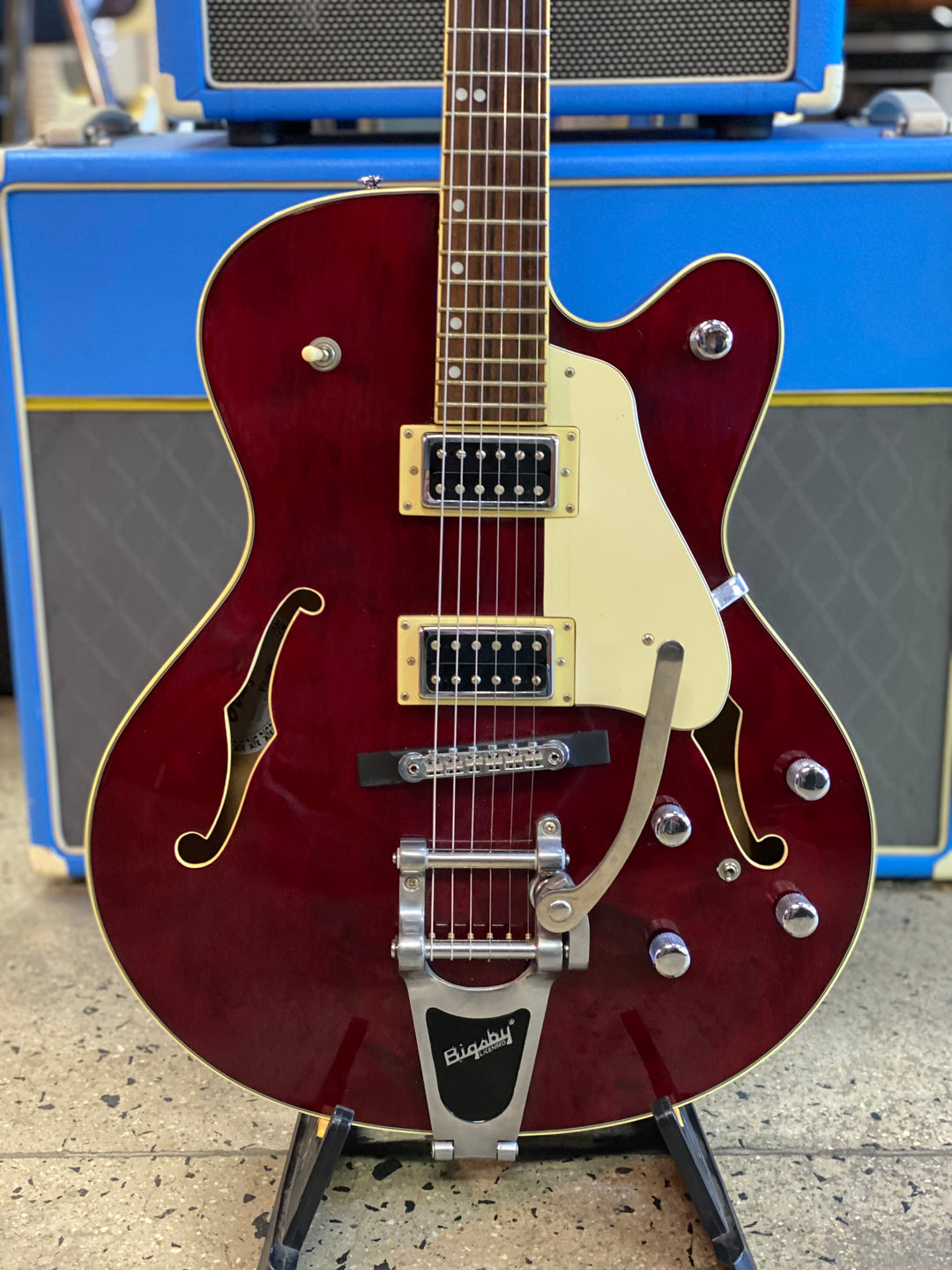 Aria Pro II FA-80 MIK | Transparant Red ***pre loved***
