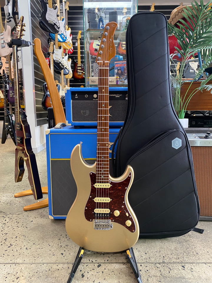 Sire S7 GEN 2 Larry Carlton Signature HSS Roasted Maple Neck Champagne Gold Metallic W/bag ***Pre Loved***