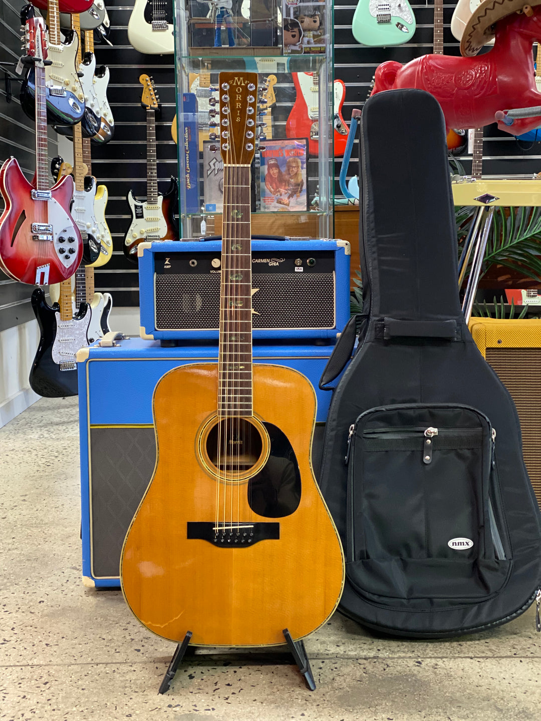 Morris MIJ B-50 12 String Acoustic Natural W/bag ***pre loved***