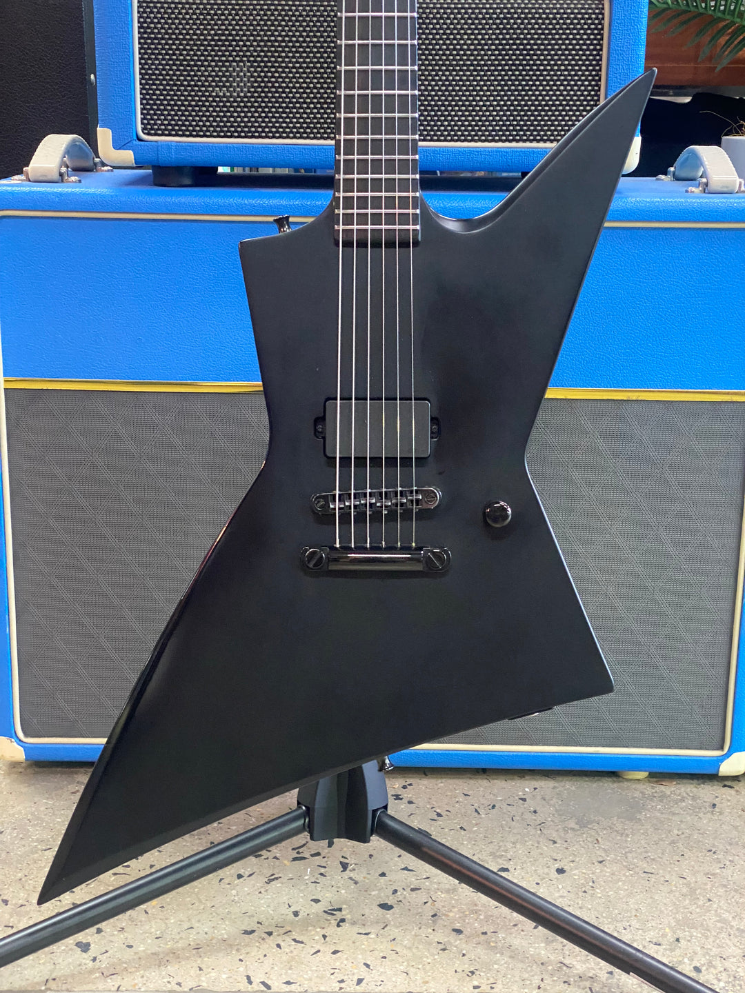 LTD EX MIK Black Metal Electric Guitar Black Satin W/case ***Pre Loved***