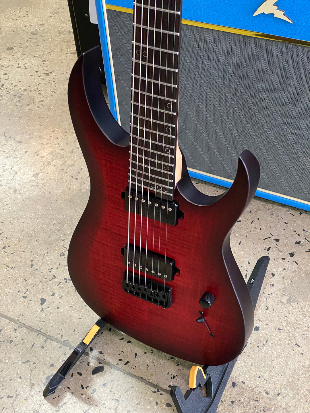 Schecter Sunset-7 Extreme 7 String | Scarlet Burst