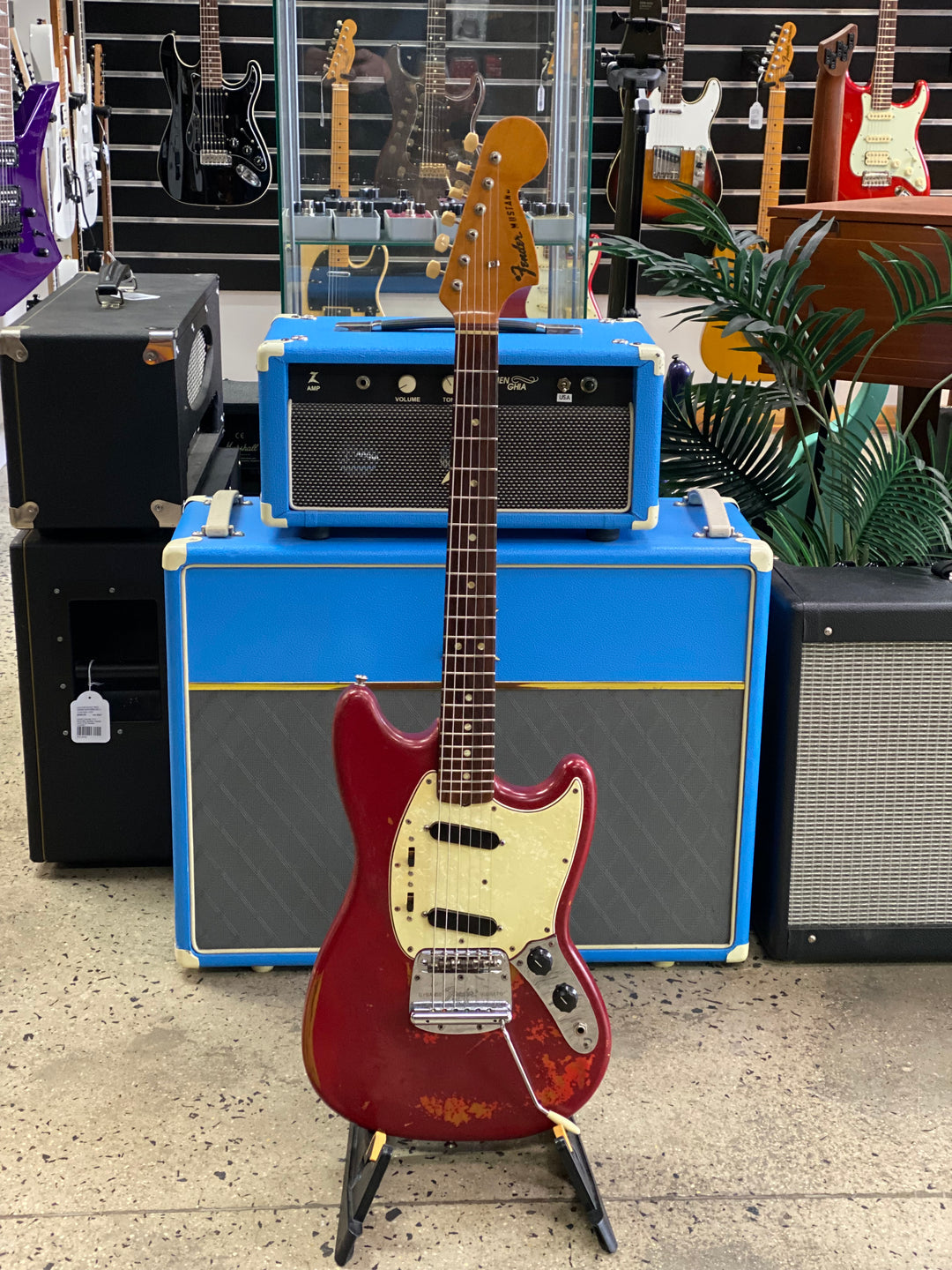 Fender 1966 Mustang Electric Guitar CBS Era | Red W/case ***Pre Loved***