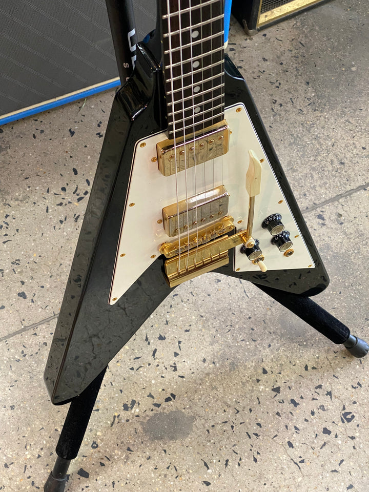 Orville 1996 FV-80G Flying V 1967 Reissue w/Maestro Vibrola | Black ***pre loved***