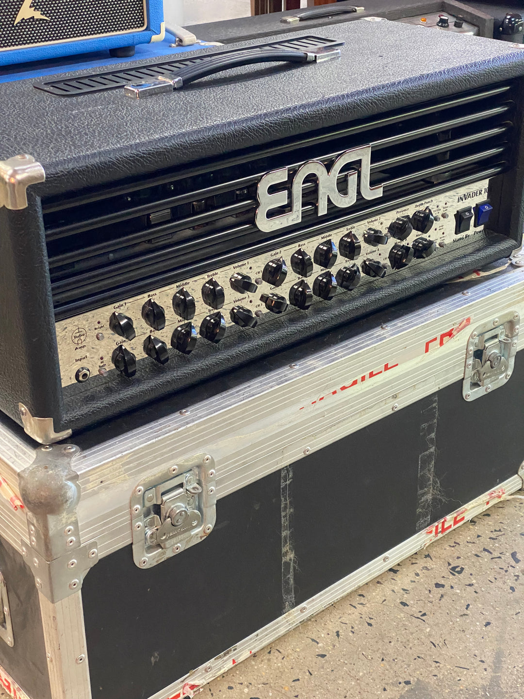 ENGL Invader 100W 4Ch Head W/footswitch and tour case ***pre loved***