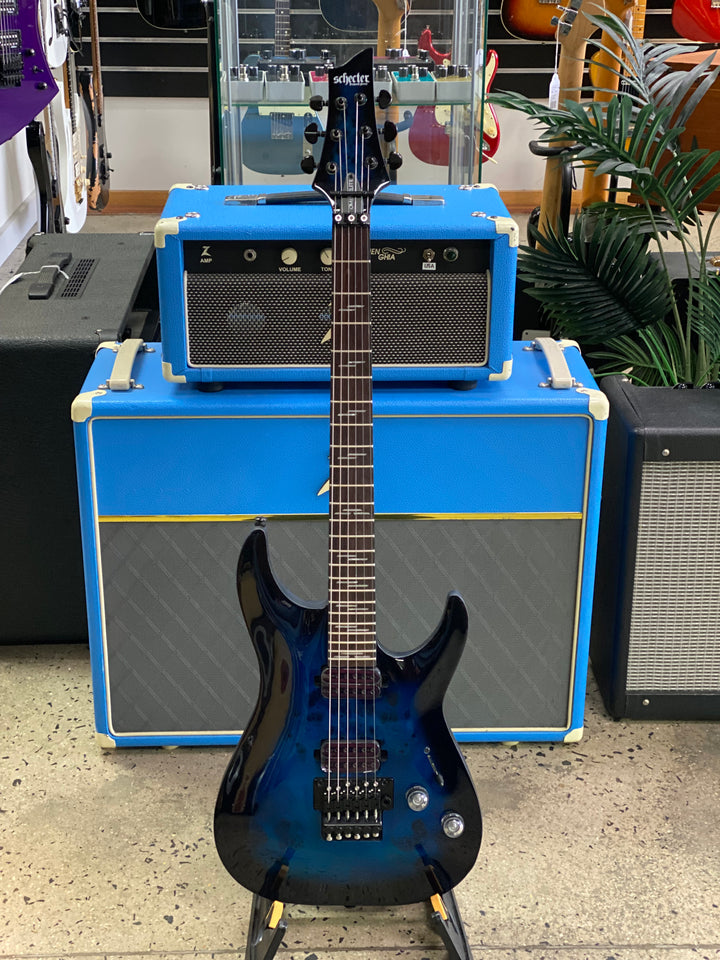 Schecter Omen Elite-6 FR Electric Guitar | Blue Burst