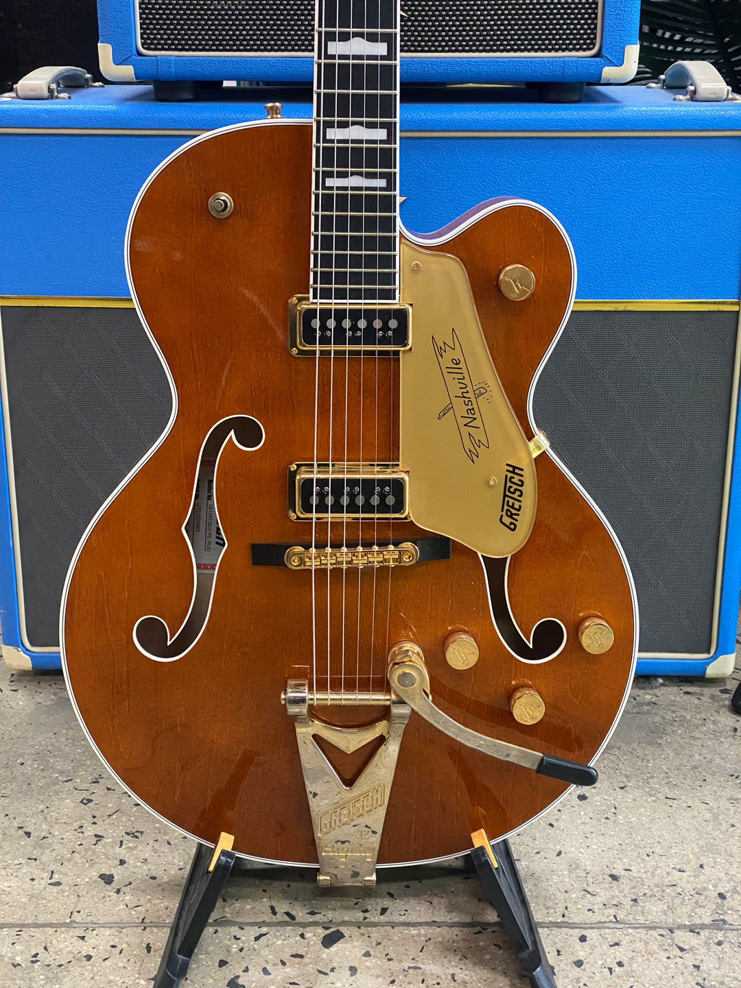 Gretsch 2022 G6120TG-DS Players Edition Nashville Roundup Orange W/case ***Pre Loved***