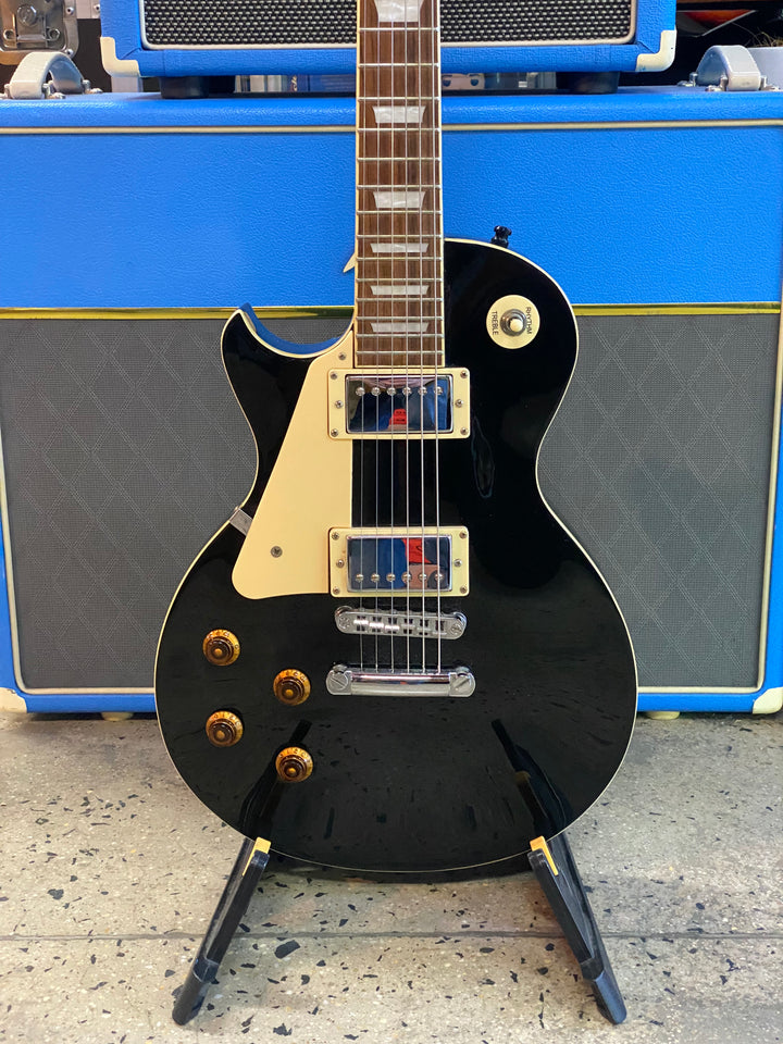 JD Luthiers Left Handed LP Style Electric Guitar Black W/bag ***Pre Loved***