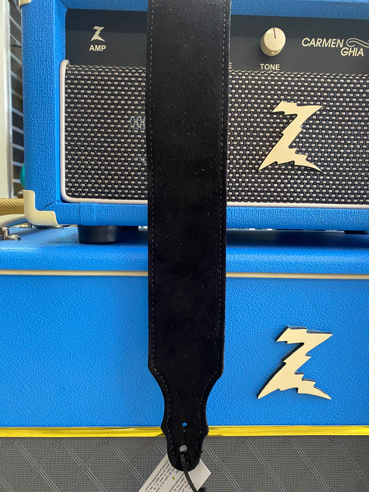 Franklin 2.5 inch Black Purist Suede Strap with Buck Backing