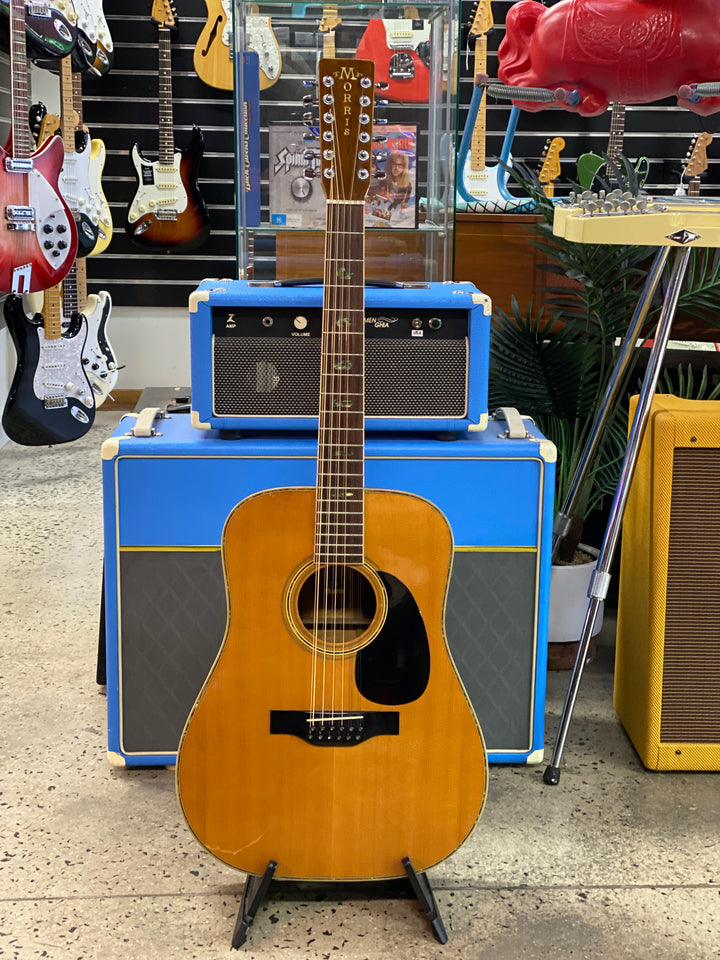 Morris MIJ B-50 12 String Acoustic Natural W/bag ***pre loved***