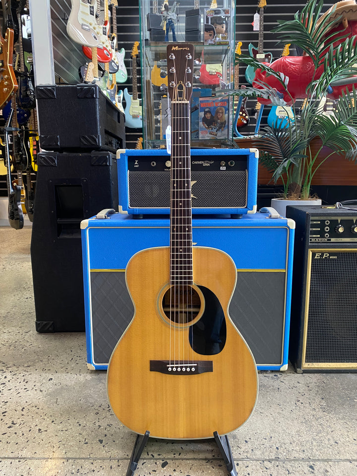 Morris 1972 F20 MIJ folk acoustic guitar Natural W/case  ***Pre Loved***