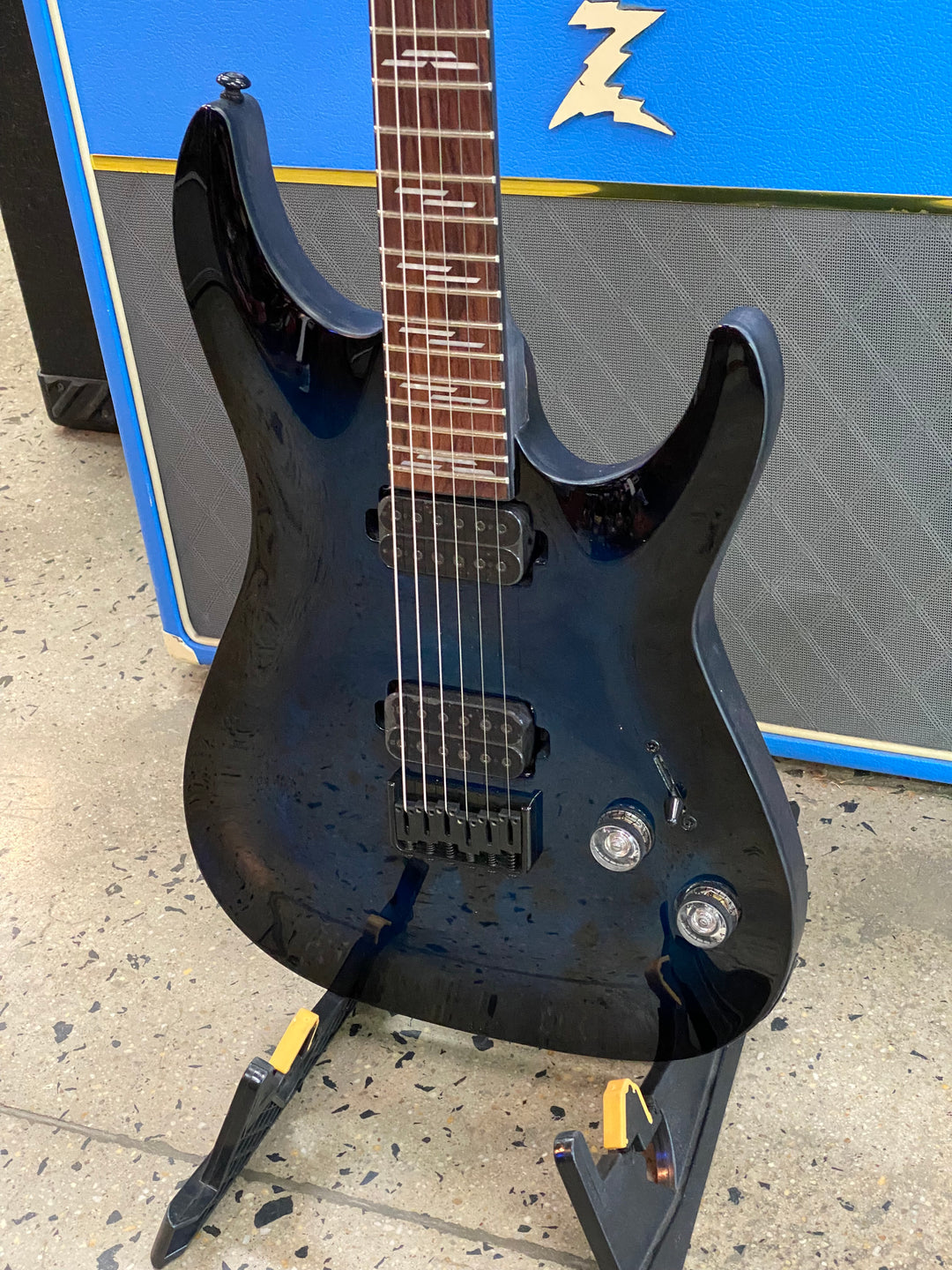 Schecter Omen Elite-6 Electric Guitar | Blue Burst