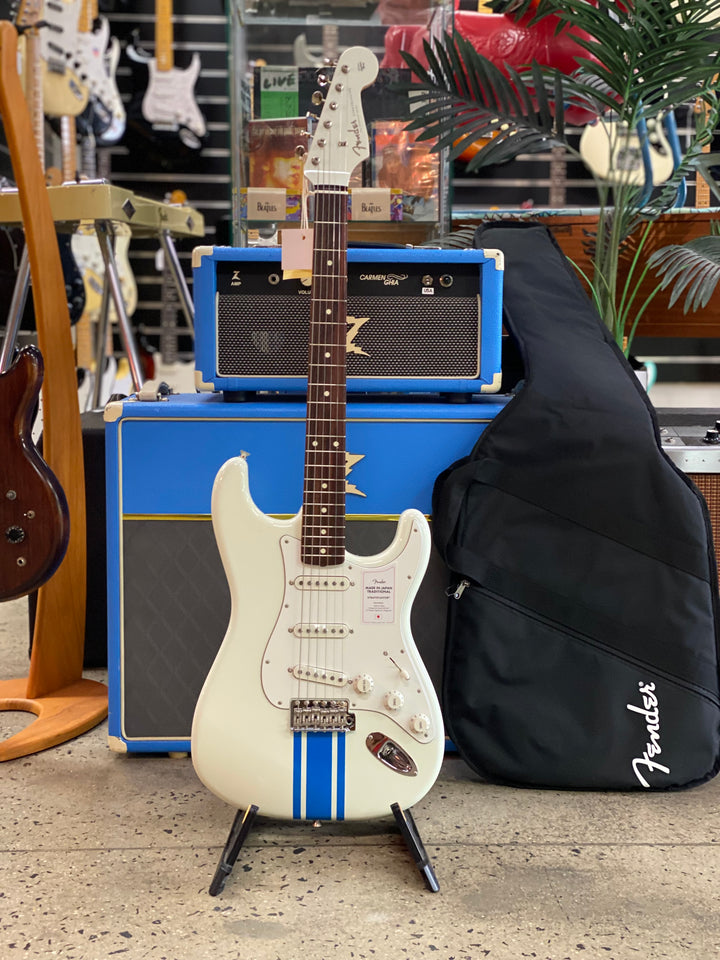 Fender MIJ 2023 Traditional Strat wbag | OLW Blue Competition Stripe ***pre loved***