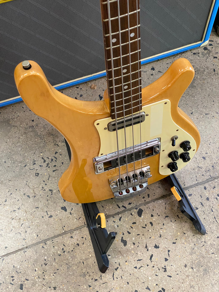 Fernandes MIJ 1980's RB-80 Rickenbacker Style Bass Guitar Nat W/case ***pre loved***