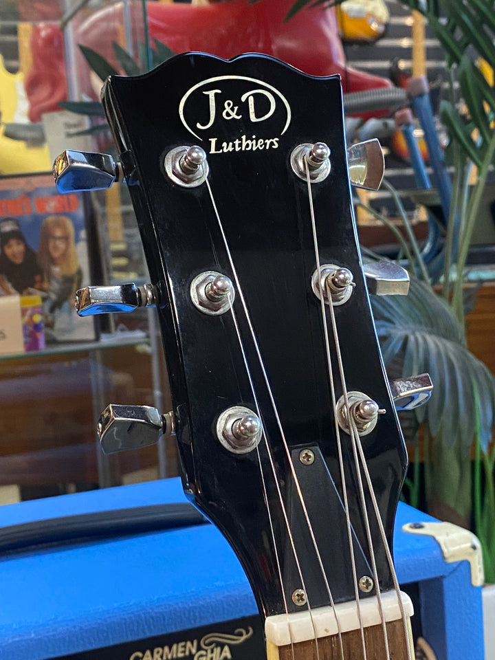 JD Luthiers Left Handed LP Style Electric Guitar Black W/bag ***Pre Loved***