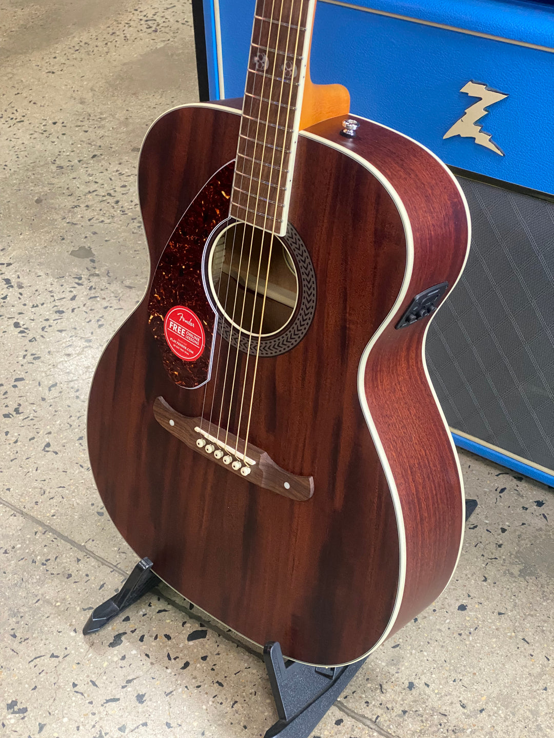 Fender Tim Armstrong Hellcat Left Hand Acoustic | Mahogany