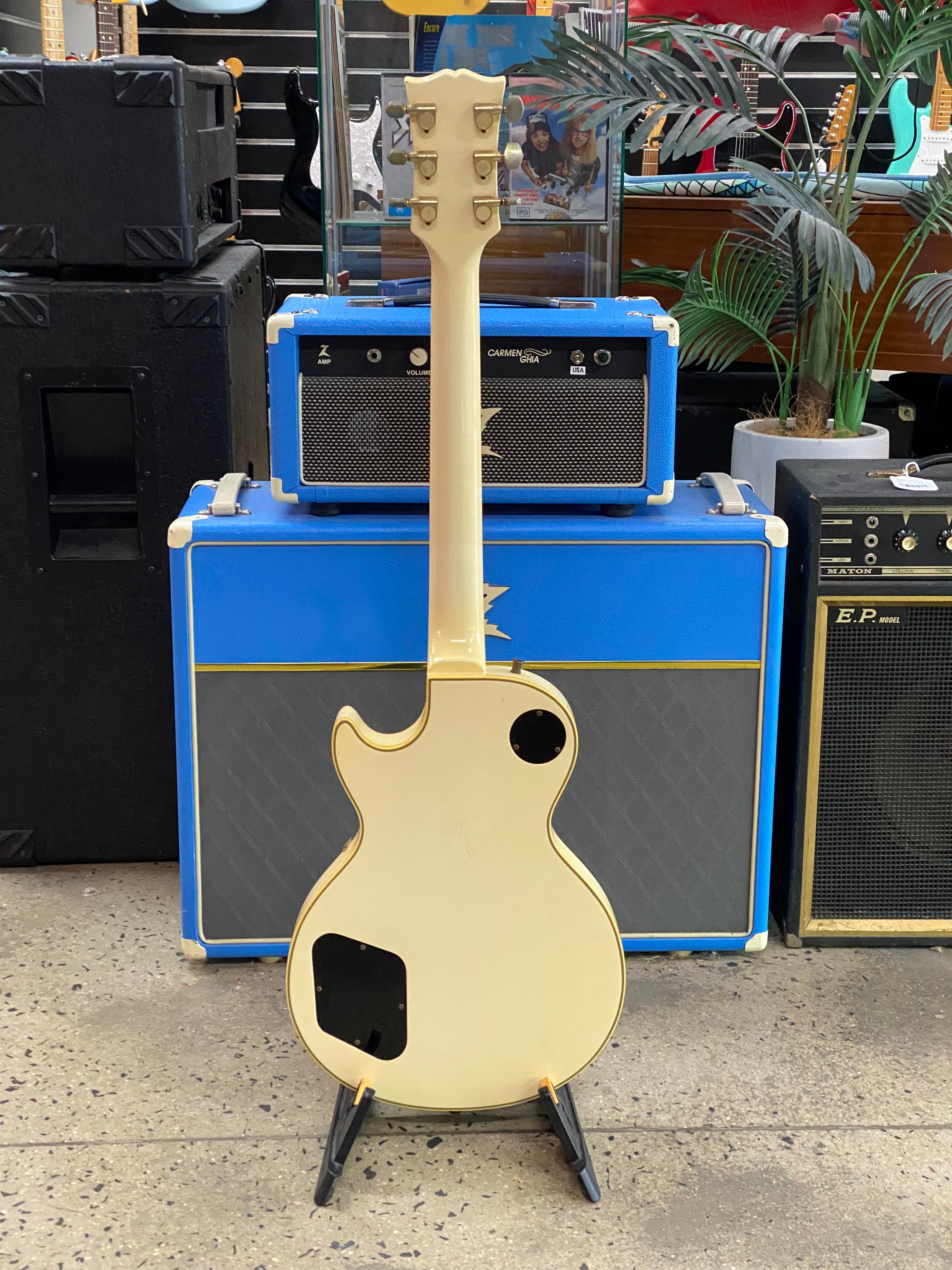 Burny MIJ Randy Rhoads Late 80's LP Custom w/bag | Custom White