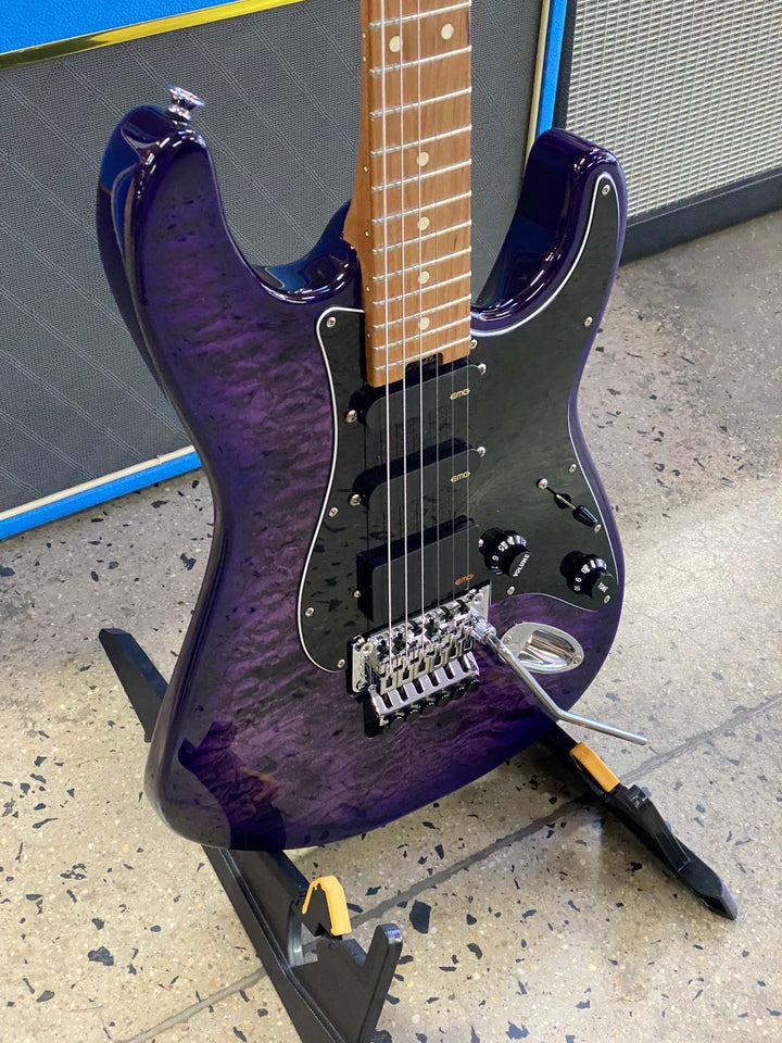 Charvel Marco Sfogli Signature HSS FR CM QM C | Transparent Purple Burst ***Pre Loved***