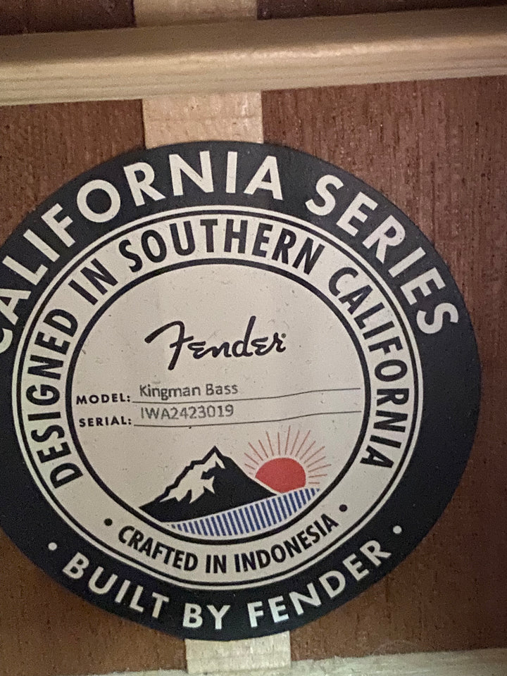 Fender 2024 Kingman Bass W/pickup Shaded Edge Burst ***pre loved***