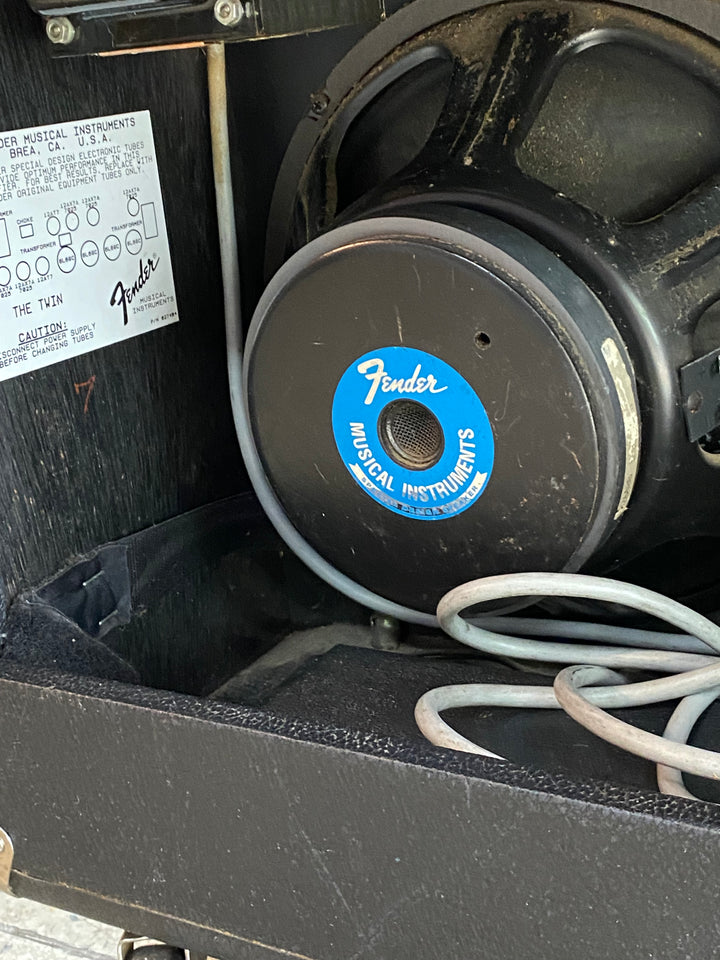 Fender 'The Twin' 2x12 Combo Amp Black Knob Early 90's ***pre loved***