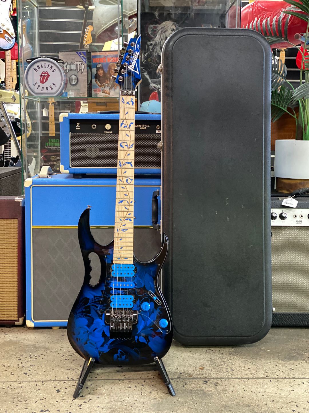 Ibanez 2024 JEM77P w/case | Blue Floral ***pre loved***