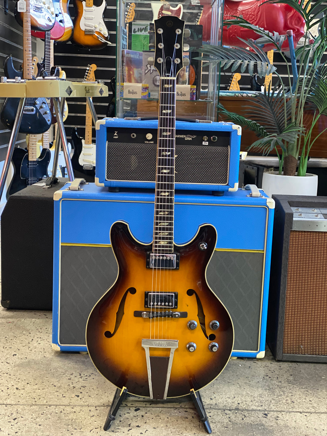 Yamaha 1974 SA-60 Semi Hollow Guitar wbag | Sunburst ***pre loved***