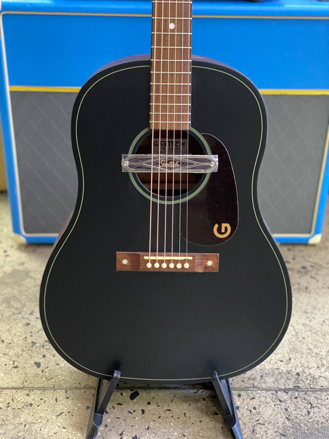 Gretsch Deltoluxe Dreadnought w/ Pickup | Black Top