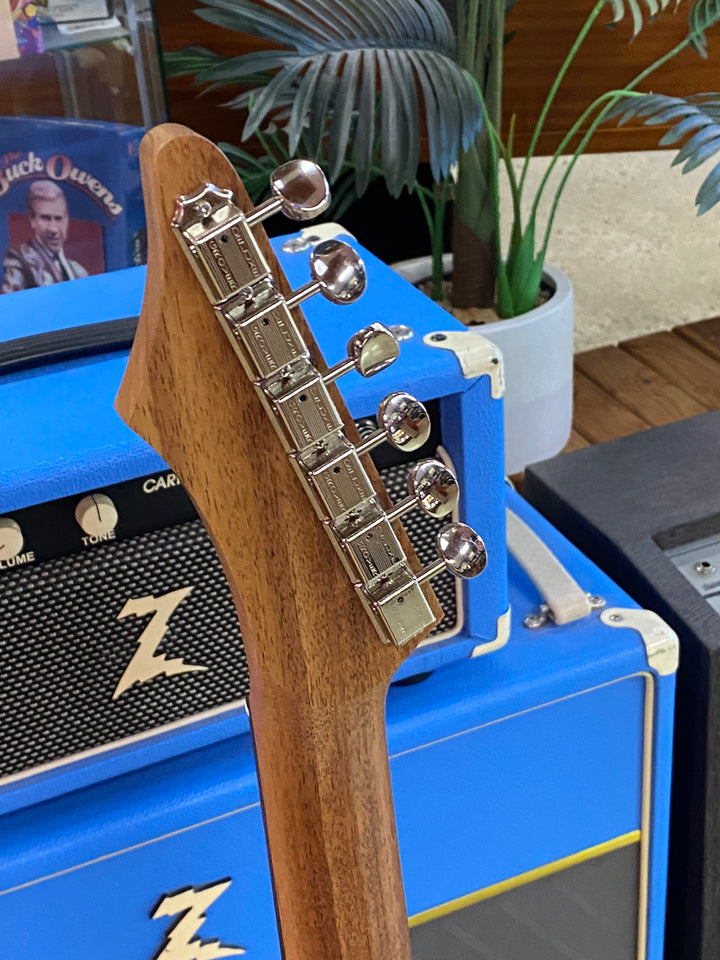 Cole Clark Electric Hollow Baby HSS w/case | Sonic Blue