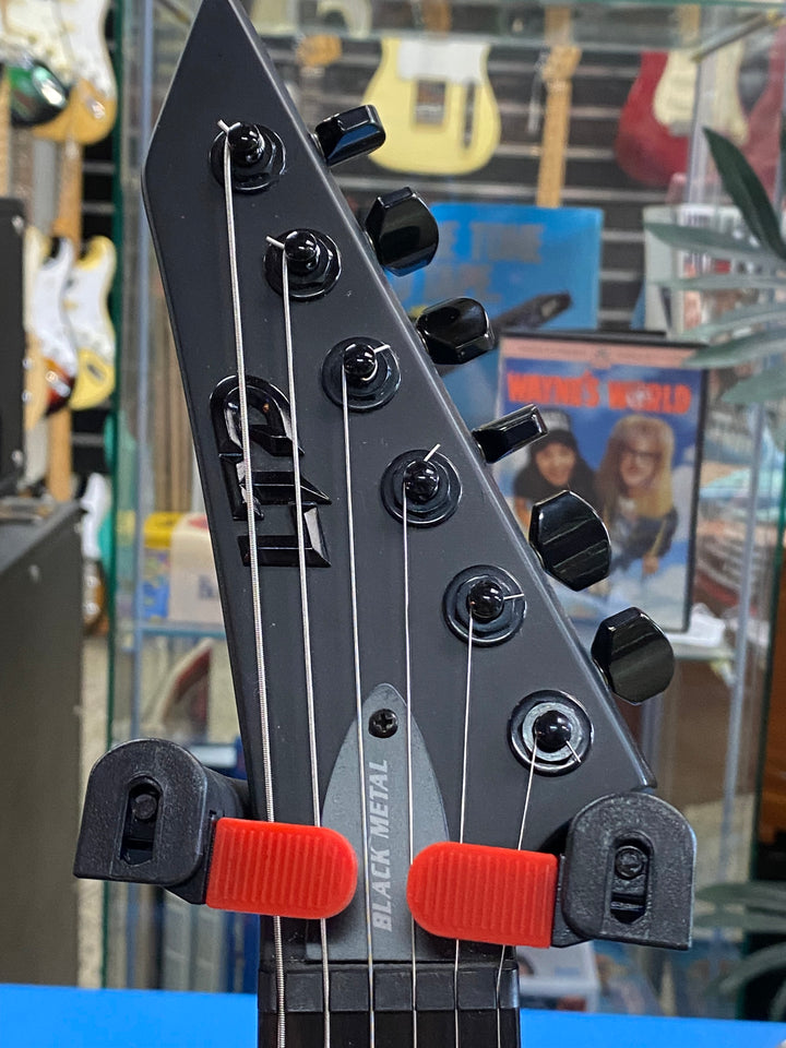 LTD EX MIK Black Metal Electric Guitar Black Satin W/case ***Pre Loved***