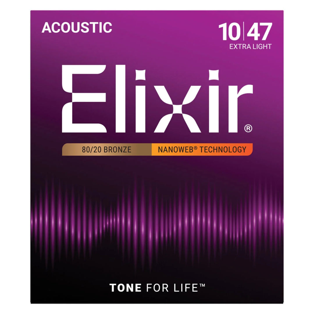 Elixir 11002 Nanoweb 80/20  Extra Light 10 - 47