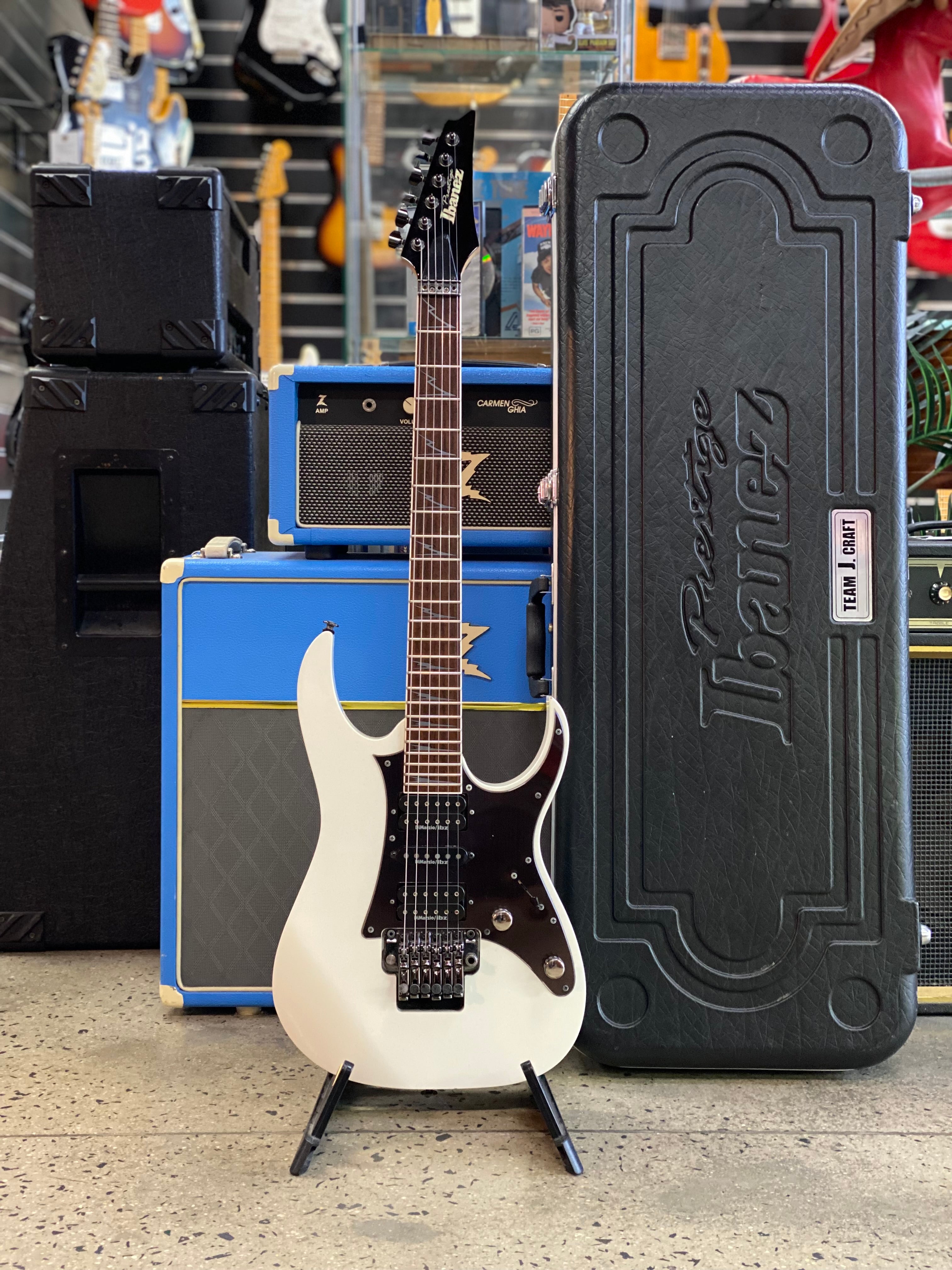 Ibanez MIJ 2010 Ibanez RG2550Z Prestige Galaxy White W/case Pre