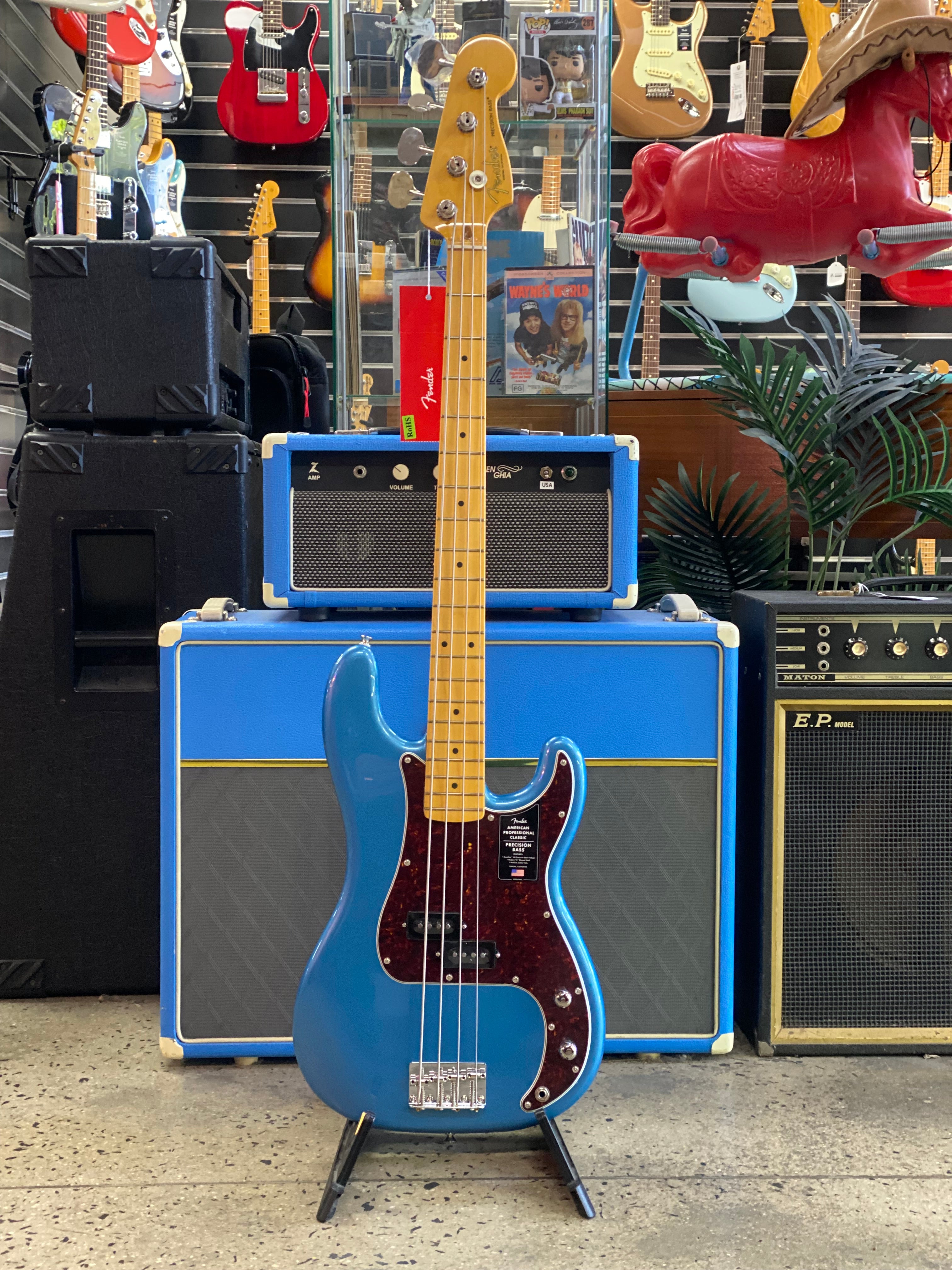 Fender American Pro Classic P Bass Maple Neck | Faded Lake Placid