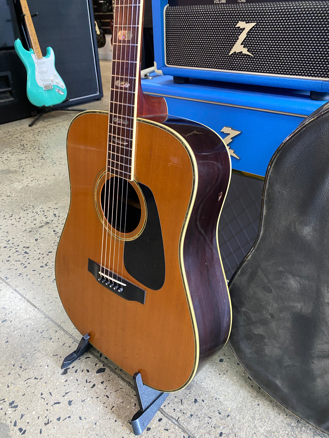 Morris MIJ TF-805 Dreadnought Acoustic guitar Natural W/case ***Pre-Loved***