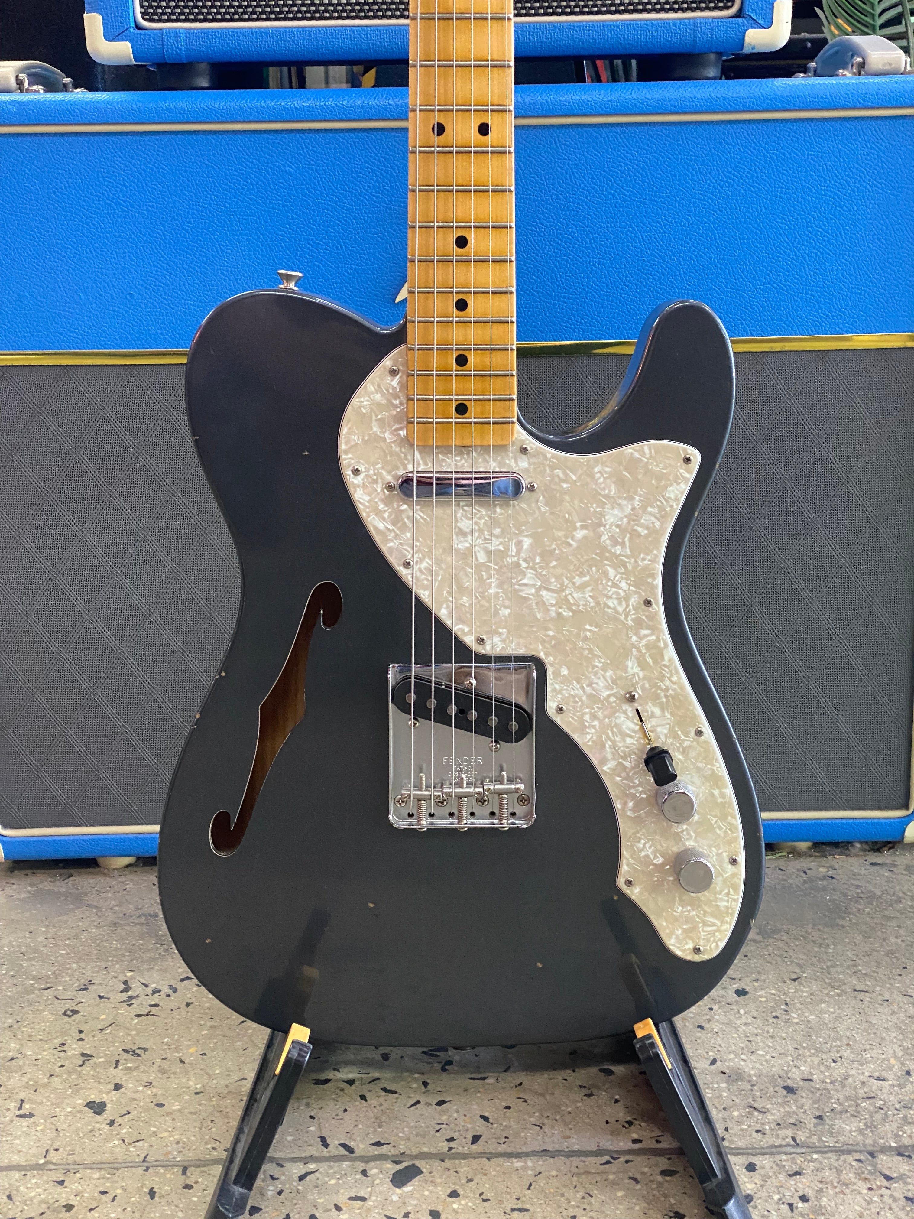 Fender 2020 Custom Shop 68 Tele Thinline Charcoal Frost Metallic