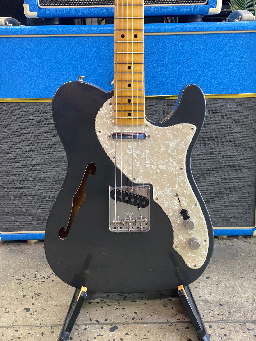 Fender 2020 Custom Shop 68 Tele Thinline Charcoal Frost Metallic ***Pre Loved***