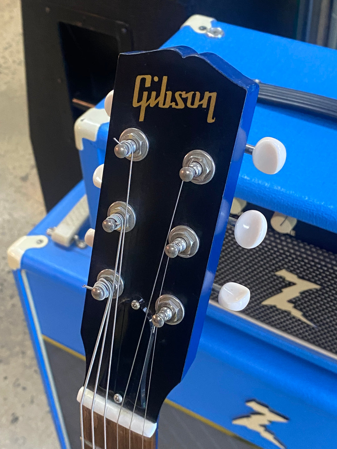 Gibson USA 2011 Melody Maker LP Humbucker Satin Blue W/case ***Pre Loved***