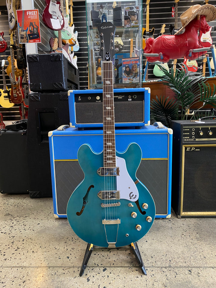 Epiphone 2021 Casino Archtop Hollowbody Worn Blue Denim ***Pre Loved***