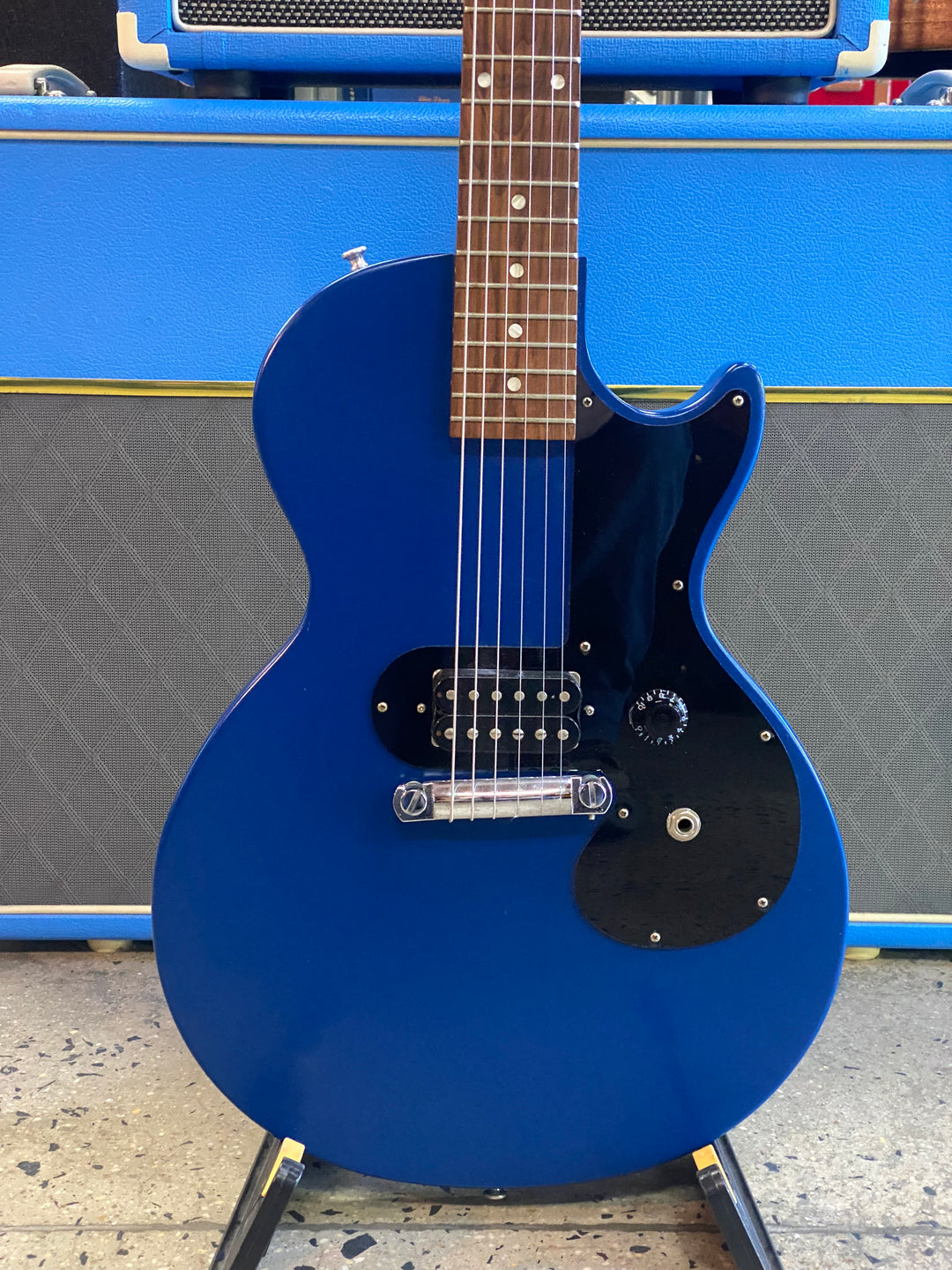 Gibson USA 2011 Melody Maker LP Humbucker Satin Blue Wcase ***Pre Loved***