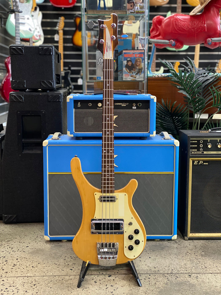 Fernandes MIJ 1980's RB-80 Rickenbacker Style Bass Guitar Nat W/case ***pre loved***