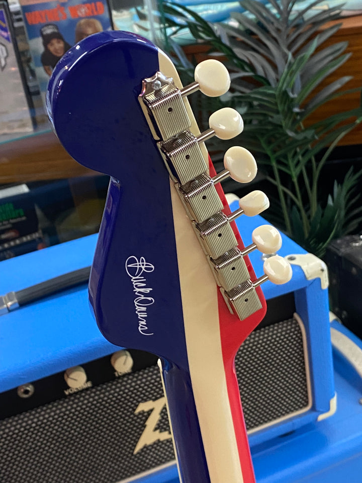 Fender Buck Owens Kingman Acoustic with Case | Red White and Blue