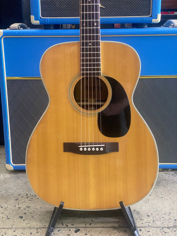 Morris 1972 F20 MIJ folk acoustic guitar Natural W/case  ***Pre Loved***