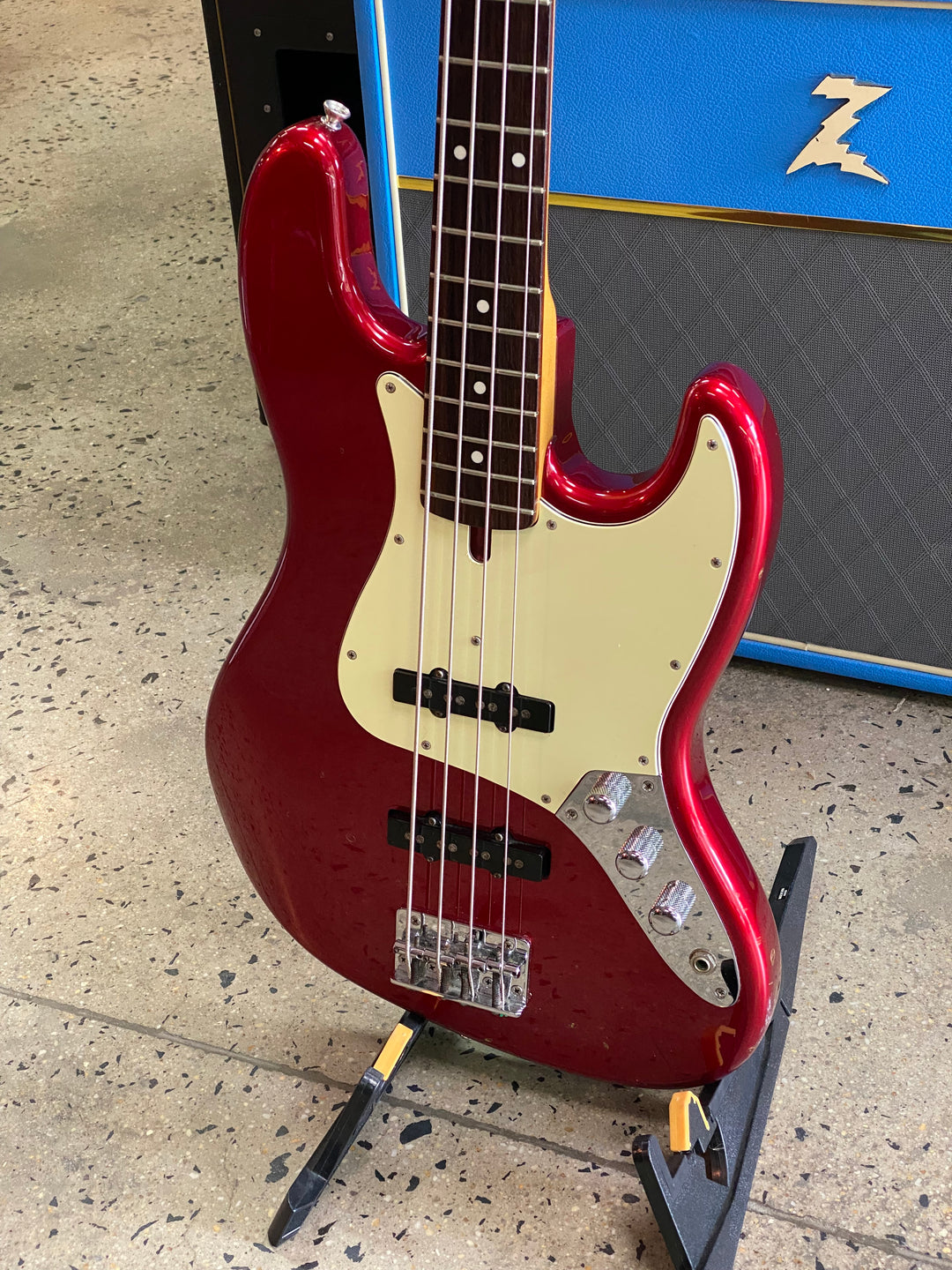 Moon MIJ JB-4 J Bass Classic 60's | Candy Apple Red W/bag ***Pre Loved***