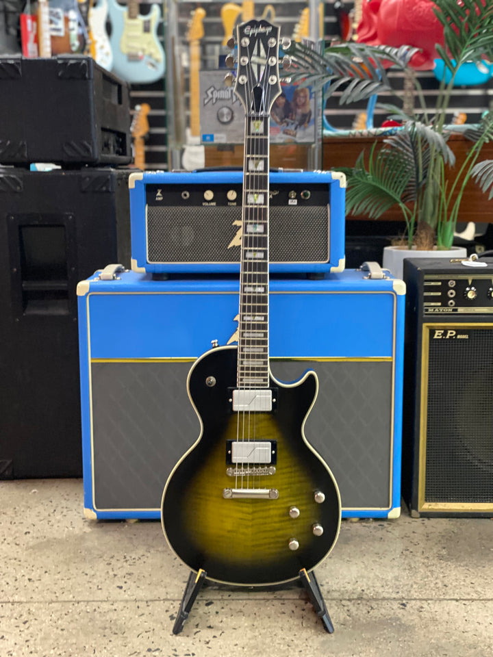 Epiphone 2021 Les Paul Prophecy | Olive Tiger Aged Gloss **pre loved**