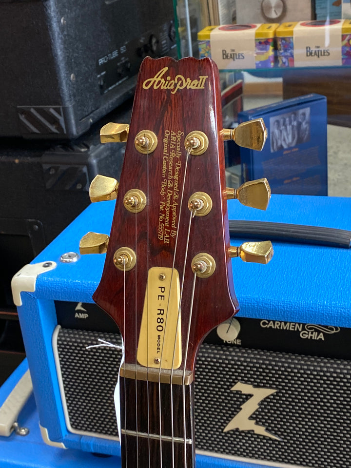 Aria Pro II 1984 PE-R80 Electric Left Hand w/bag
