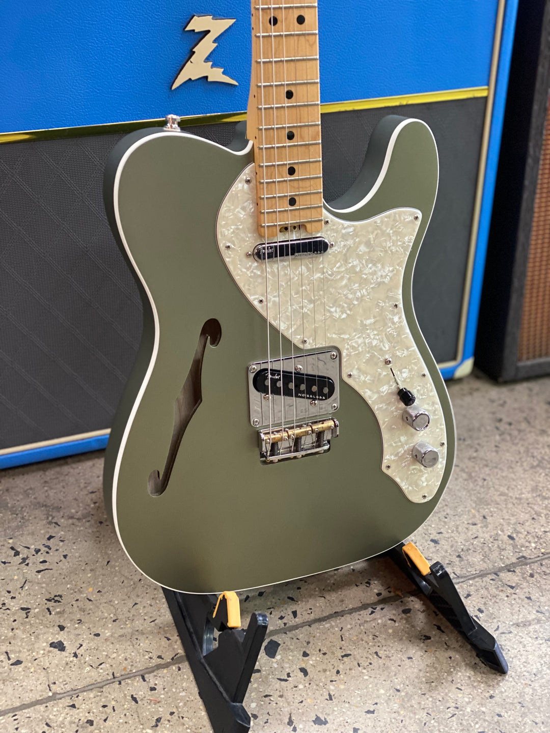 Fender 2018 American Elite Tele Thinline w/case | Satin Jade Pearl Metallic ***pre loved***