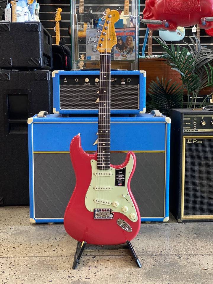 Fender American Pro Classic Strat Rosewood F/Board | Faded Dakota Red