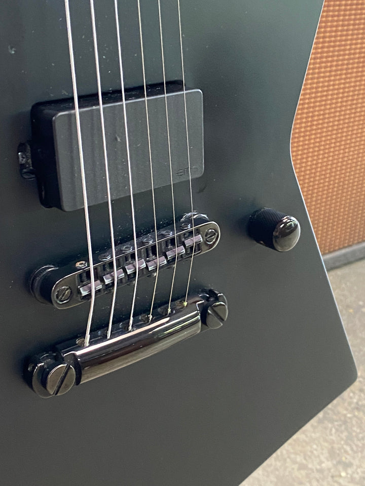 LTD EX MIK Black Metal Electric Guitar Black Satin W/case ***Pre Loved***