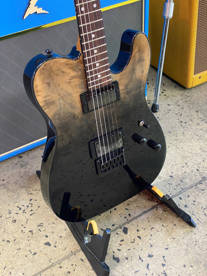 Schecter PT Standard | Black Fade Burst Burl