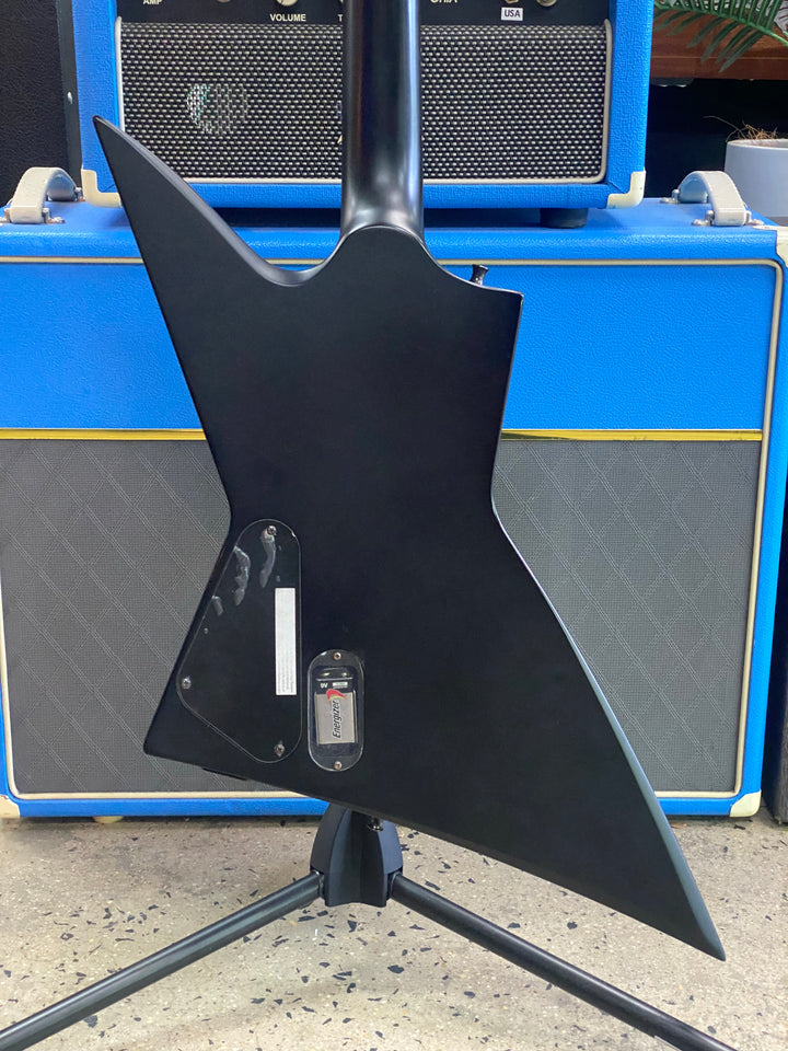 LTD EX MIK Black Metal Electric Guitar Black Satin W/case ***Pre Loved***